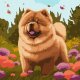 Malowanie po numerach IDEYKA, 40x40 cm, uroczy chow chow, 1 szt. 1