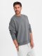 Dresowa klasyczna bluza unisex z okrągłym dekoltem  szara V18 OU-SNBC-0104 M/L 1