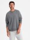 Dresowa klasyczna bluza unisex z okrągłym dekoltem  szara V18 OU-SNBC-0104 M/L 2