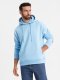 Bluza dresowa unisex z kapturem i kieszeniami  błękitna V8 OU-SNBC-0105 XS/S 1