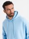 Bluza dresowa unisex z kapturem i kieszeniami  błękitna V8 OU-SNBC-0105 XS/S 1