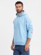 Bluza dresowa unisex z kapturem i kieszeniami  błękitna V8 OU-SNBC-0105 XS/S 3