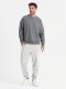 Dresowa klasyczna bluza unisex z okrągłym dekoltem  szara V18 OU-SNBC-0104 XL/XXL 3