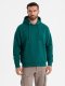 Dresowa bluza unisex z kieszeniami i kapturem  ciemnozielona V17 OU-SNBC-0105 XL/XXL 1