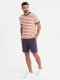 Dresowe szorty unisex ze ściągaczem w pasie  fioletowe V13 OU-SRBC-0101 XS/S 3