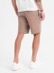 Dresowe szorty unisex ze ściągaczem w pasie  brązowe V16 OU-SRBC-0101 XL/XXL 7