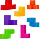 WOOPIE Układanka Kostka Tetris Z Zestawem Kart 4