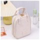 Aptel Kosmetyczka organizer na kosmetyki z rączką 17x7x19cm kremowa KS128B 5