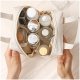 Aptel Kosmetyczka organizer na kosmetyki z rączką 17x7x19cm kremowa KS128B 7