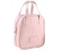 Aptel Kosmetyczka organizer na kosmetyki z rączką 17x7x19cm różowa KS128R 3