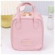 Aptel Kosmetyczka organizer na kosmetyki z rączką 17x7x19cm różowa KS128R 5