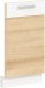 BogFran Front do zmywarki 45 cm panel kuchenny MODENA MD23 buk / biały połysk 1
