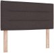 vidaXL Tapicerowane łóżko z materacem w ciemnym brązie 90x200 cm z tkaniny 7