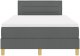 vidaXL Łóżko sprężynowe z materacem Ciemnoszare 120x200 cm Tkanina 8