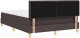 vidaXL Łóżko z box spring z materacem ciemnobrązowym 140x200 cm Tkanina 10
