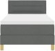 vidaXL Łóżko Box Spring z materacem ciemnoszarym 90x200 cm tkanina 8