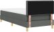 vidaXL Łóżko Box Spring z materacem ciemnoszarym 90x200 cm tkanina 10