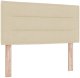 vidaXL Łóżko Box Spring z materacem kremowym 120x200 cm tkanina 7