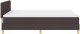 vidaXL Łóżko z materacem w ciemnym brązie 140x200 cm z tkaniny 9
