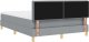 vidaXL Łóżko typu box spring z materacem Jasnoszary 140x200 cm Tkanina 10