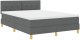 vidaXL Łóżko z materacem sprężynowym Ciemnoszare 160x200 cm Tkanina 3