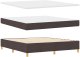 vidaXL Łóżko z materacem  Box Spring Ciemnobrązowe Super King Tkanina 6