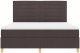 vidaXL Łóżko z materacem  Box Spring Ciemnobrązowe Super King Tkanina 7