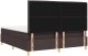 vidaXL Łóżko z materacem  Box Spring Ciemnobrązowe Super King Tkanina 9