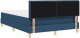 vidaXL Łóżko box spring z materacem i LED niebieskie 140x190 cm tkanina 10