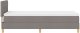 vidaXL Łóżko sprężynowe z materacem i LED beżowe 100x200 cm 8