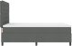 vidaXL Łóżko z materacem i LED ciemnoszare 140x200 cm z tkaniny 8