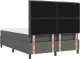vidaXL Łóżko z materacem i LED ciemnoszare 140x200 cm z tkaniny 9