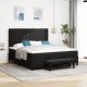 vidaXL Czarne łóżko box spring z materacem i poduszką 180x200 cm Tkanina 1