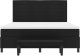 vidaXL Czarne łóżko box spring z materacem i poduszką 180x200 cm Tkanina 8