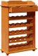 vidaXL Stojak na wino 90x60x30 cm z sosny 4
