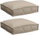 vidaXL Poduszki Paletowe  na siedzisko 2 szt. Taupe 40x40x8 cm Tkanina Oxford 1