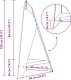 vidaXL Czarny stojak na ognisko  58x36x100 cm Stal 8