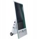 ALLNET Standdisplay 43 Zoll Outdoor Kundenstopper mit Akku oh. Touch mit Laufrollen 1500Nits Android Farbe schwarz 1