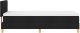 Łóżko Box Spring z materacem Czarne 90x200 cm Tkanina 9