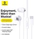 Austiņas Baseus Encok CZ11 White 6932172645687 4