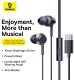 Austiņas Baseus CZ11 Black 6932172645670 2
