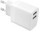 FIXED FIXC17N-2U-WH ładowarka do urządzeń przenośnych Smartfon, Tablet Biały Prąd przemienny Szybkie ładowanie Wewnętrzna 4