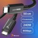 Kabel USB Reagle USB-C - USB-C 0.5 m Czarny 3