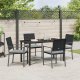 vidaXL Zestaw 3 Czarny PE Rattan 54x62.5x89 cm Wytrzymałe 3