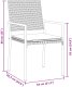 vidaXL Zestaw 3 Czarny PE Rattan 54x62.5x89 cm Wytrzymałe 9