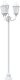 Słup świetlny 3-lampowy E27 Biały 220 cm Aluminium 1