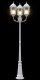 Słup świetlny 3-lampowy E27 Biały 220 cm Aluminium 5