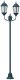 Lampa ogrodowa 2-lampowa E27 Zielona 220 cm Aluminium 1