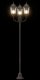 Słup ogrodowy 3-lampowy E27 brązowy 220 cm aluminium 6