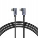 Kabel USB Unitek USB-C - USB-C 0.5 m Czarny (C14147ABK01-0.5M) 1
